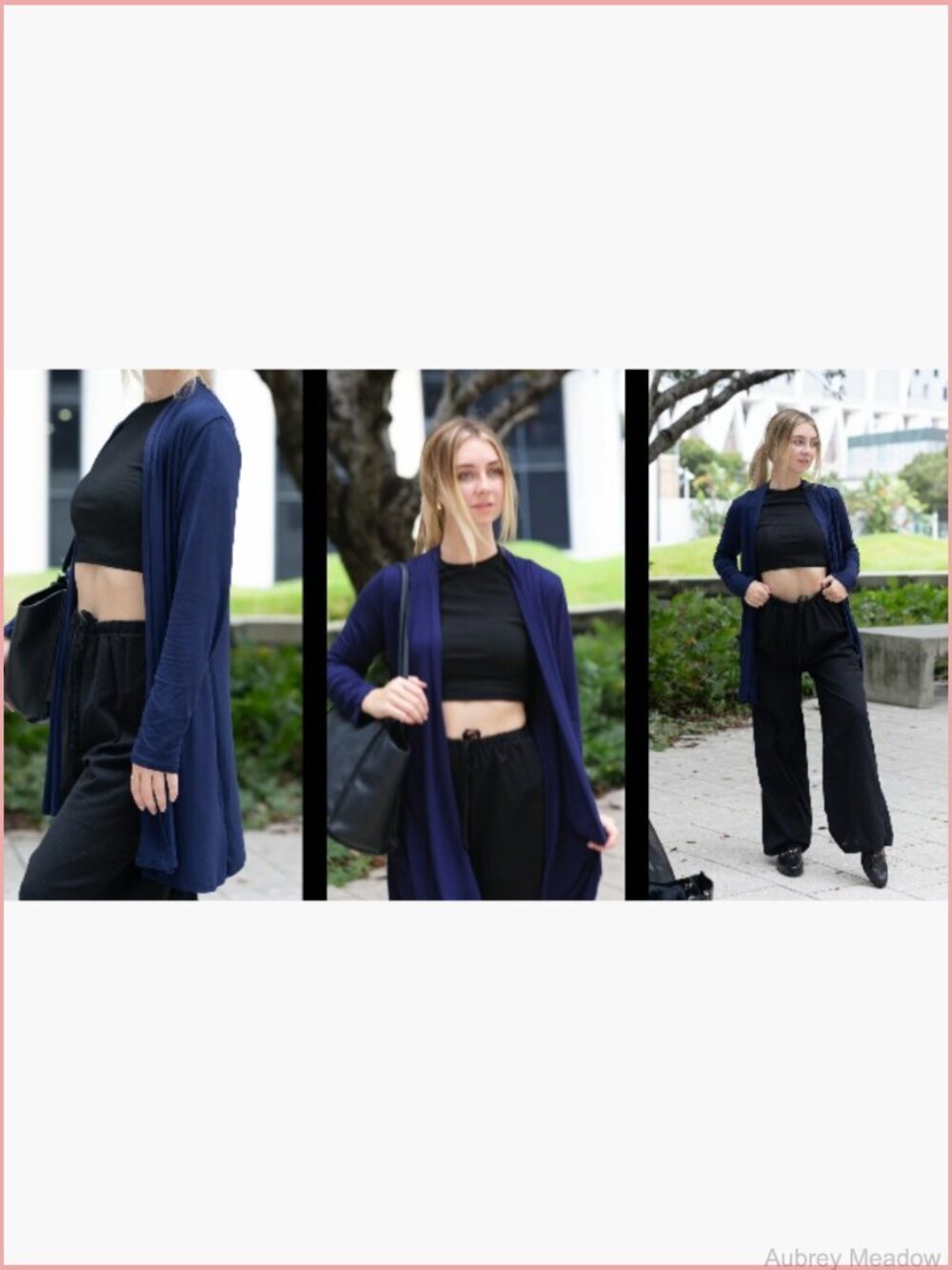 Long Sleeve Cardigan, Flowy Rayon Sweater, Lightweight Layer - Picture 6 of 6